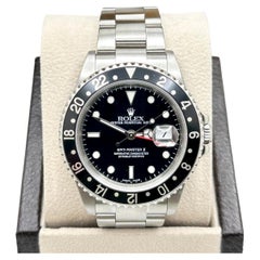 Rolex GMT-Master II 16710 de 2004, 40 mm, acier inoxydable noir, avec boîte et papiers