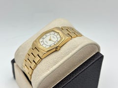 Vintage Rolex Cellini 4360 25mm White Roman Dial Octagonal 18K Yellow Gold
