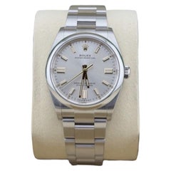2025 Rolex Oyster Perpetual 36 126000 Silver Dial Stainless Steel Box Paper