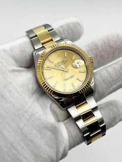 Rolex 126333 Datejust 41 Champagne Dial 18K Gold Steel Box Papers