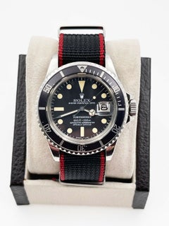 Rolex Submariner 1680 vintage en acier inoxydable, bracelet NATO, 1978