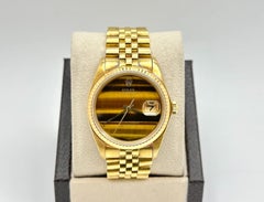 Vintage Rolex Datejust 16018 Tiger Eye Dial 36mm 18k Yellow Gold 2026 Service