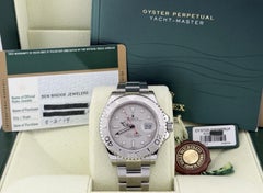 Rolex Yacht Master 116622 40mm Platinum Dial Stainless Steel Box Paper