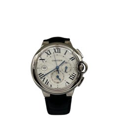 Cartier Ballon Bleu 3195 W6920005 42mm Cronógrafo Oro Blanco 18K Caja Papel