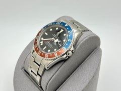 Vintage Rolex GMT Master Pepsi 1675 40mm Red and Blue Bezel Stainless Steel