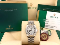 Rolex Datejust Midsize 178274 31mm Mother of Pearl Dial 18k Gold Steel Box Paper