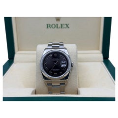Rolex Datejust 116200, 36 mm, quadrante nero Sunbeam, cassa in acciaio inossidabile