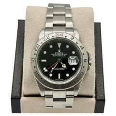 Rolex Explorer II 16570 40mm Schwarzes Zifferblatt aus Edelstahl
