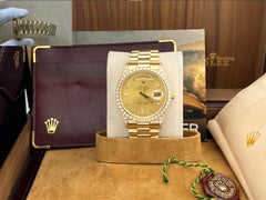 Rolex Day Date President 18138 Factory Diamond Dial Bezel & Lugs 18K Yellow Gold