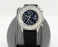 Breitling Montbrillant Olympus A19350 42 mm, quadrante nero, fasi lunari, acciaio inossidabile