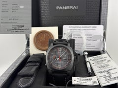 Panerai Luminor Luna Rossa Flyback PAM01037 PAM 1037 Black Ceramic Box Paper