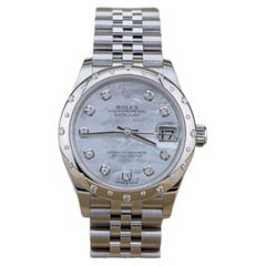 2024 Rolex Datejust Midsize 278344RBR 31mm Mother of Pearl Dial Diamond Bezel