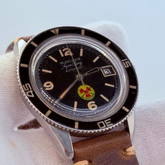 Blancpain Fifty Fathoms vintage « Aqua Lung » sans rayonnement, lunette en bakélite, boîtier en acier