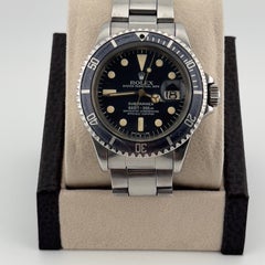 Vintage Rolex Submariner Date 1680 40mm Box Papers NICE PATINA Stainless Steel
