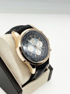 Breitling Transocean RB0510 46mm Chronograph 18K Rose Gold Leather Strap