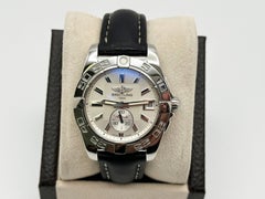 Breitling Galactic 36 A37330 Stainless Steel Leather Band Box Paper