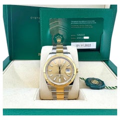 Rolex Datejust 41 126333 Champagne Dial 18K Gold Stainless Steel Box Papers 2022