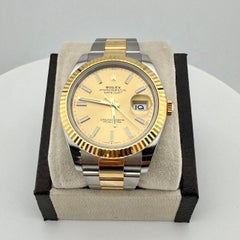 Rolex Datejust 41 126333 Champagne Dial 18K Gold Stainless Steel Box Papers 2022