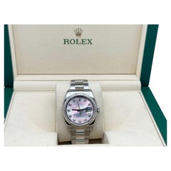 Rolex Datejust 116234 Factory Mother Of Pearl MOP Diamond Dial 18K Gold Steel