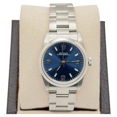 Rolex Oyster Perpetual Midsize 77080 31mm Blue Dial Stainless Steel