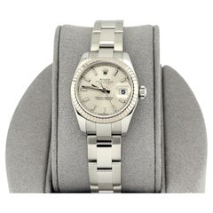 Rolex Ladies Datejust 179174 Silver Dial 18k Gold Stainless Steel