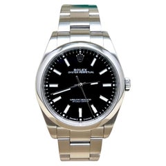 2018 Rolex Oyster Perpetual 114300 39mm Black Dial Stainless Steel Box Paper