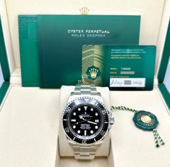 NEW 2026 Rolex Deepsea 136660 44mm Black Dial Stainless Steel Box Papers