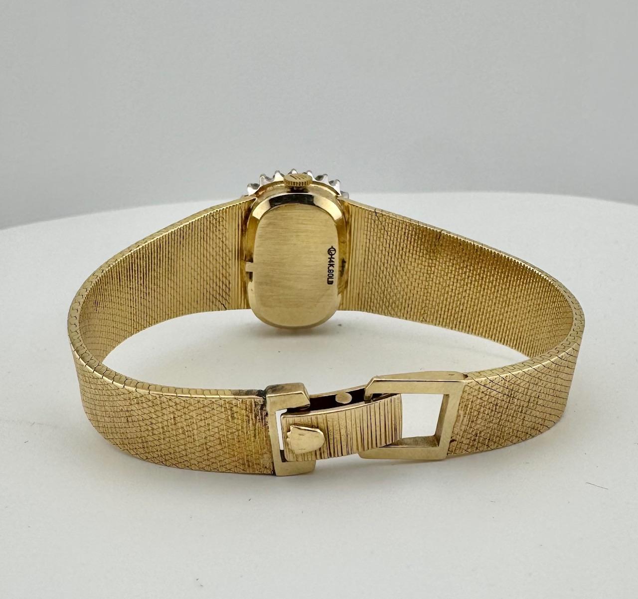Rolex Vintage Ladies Cocktail 8365 14K Yellow Gold Diamond Watch For Sale 1