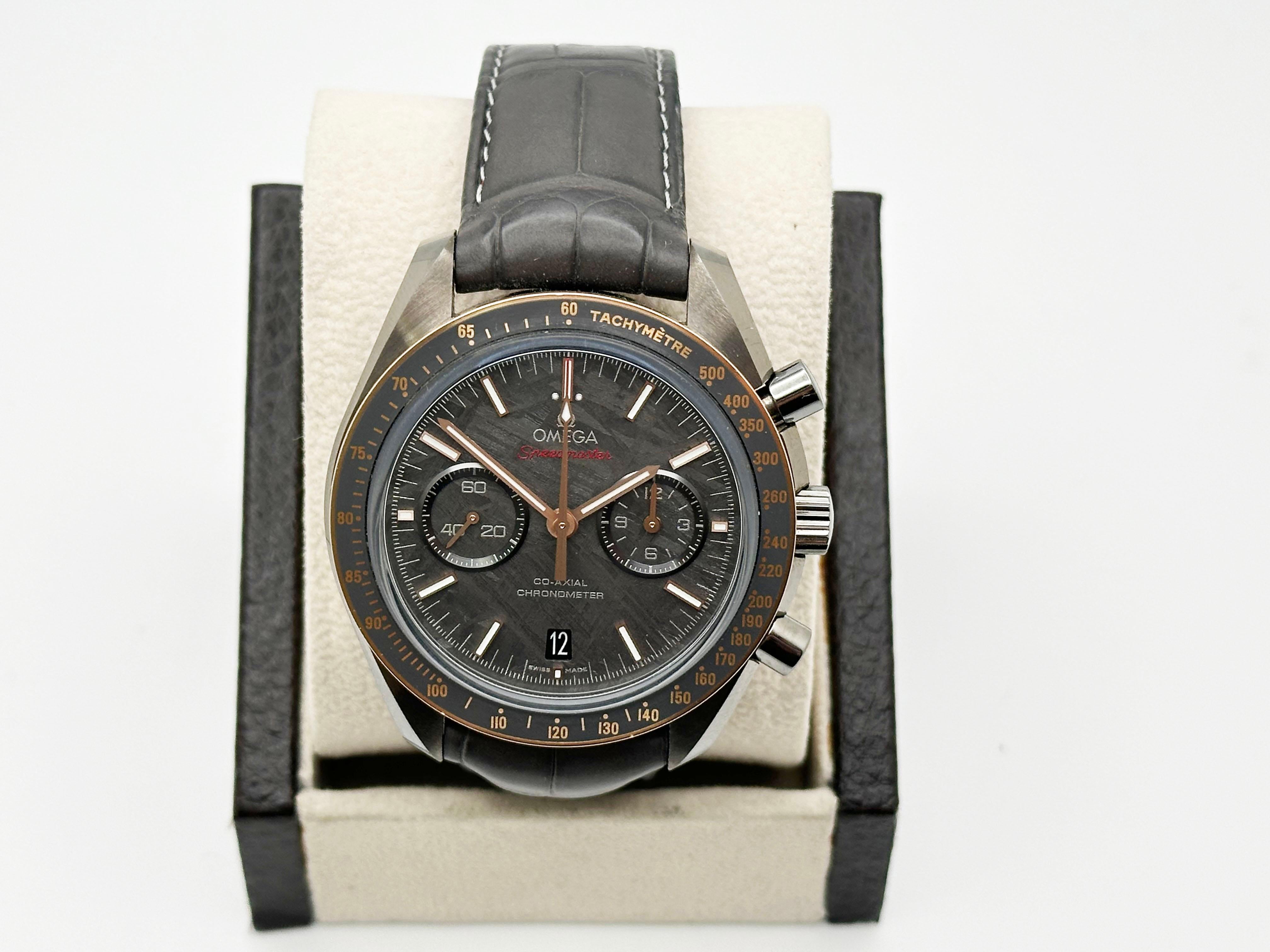 Omega Speedmaster Dark Side of the Moon Meteorite 311.63.44.51.99.001 Box Papier