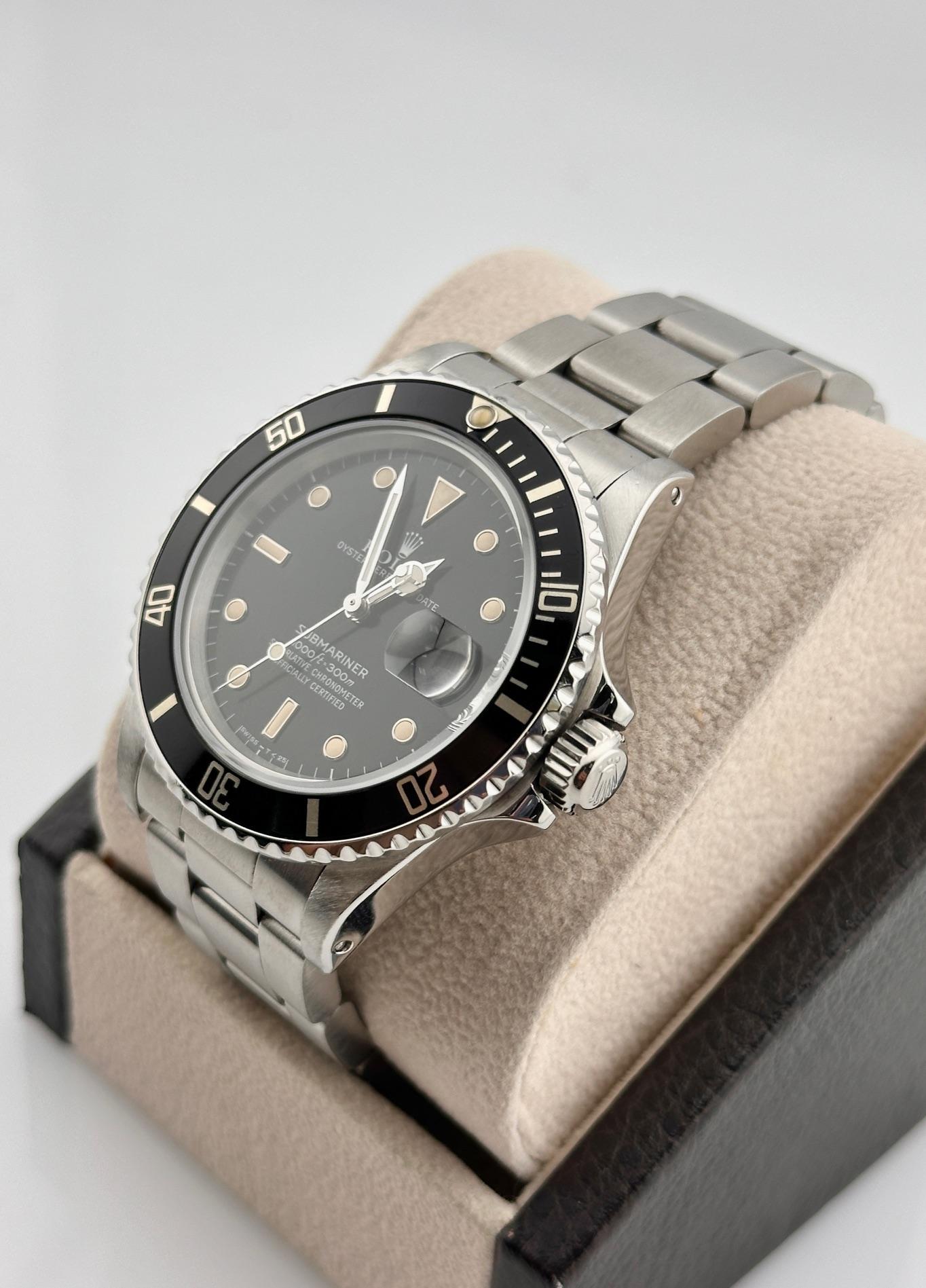 Rolex Submariner 168000 Quadrante Nero Acciaio Inox In condizioni buone in vendita a San Diego, CA