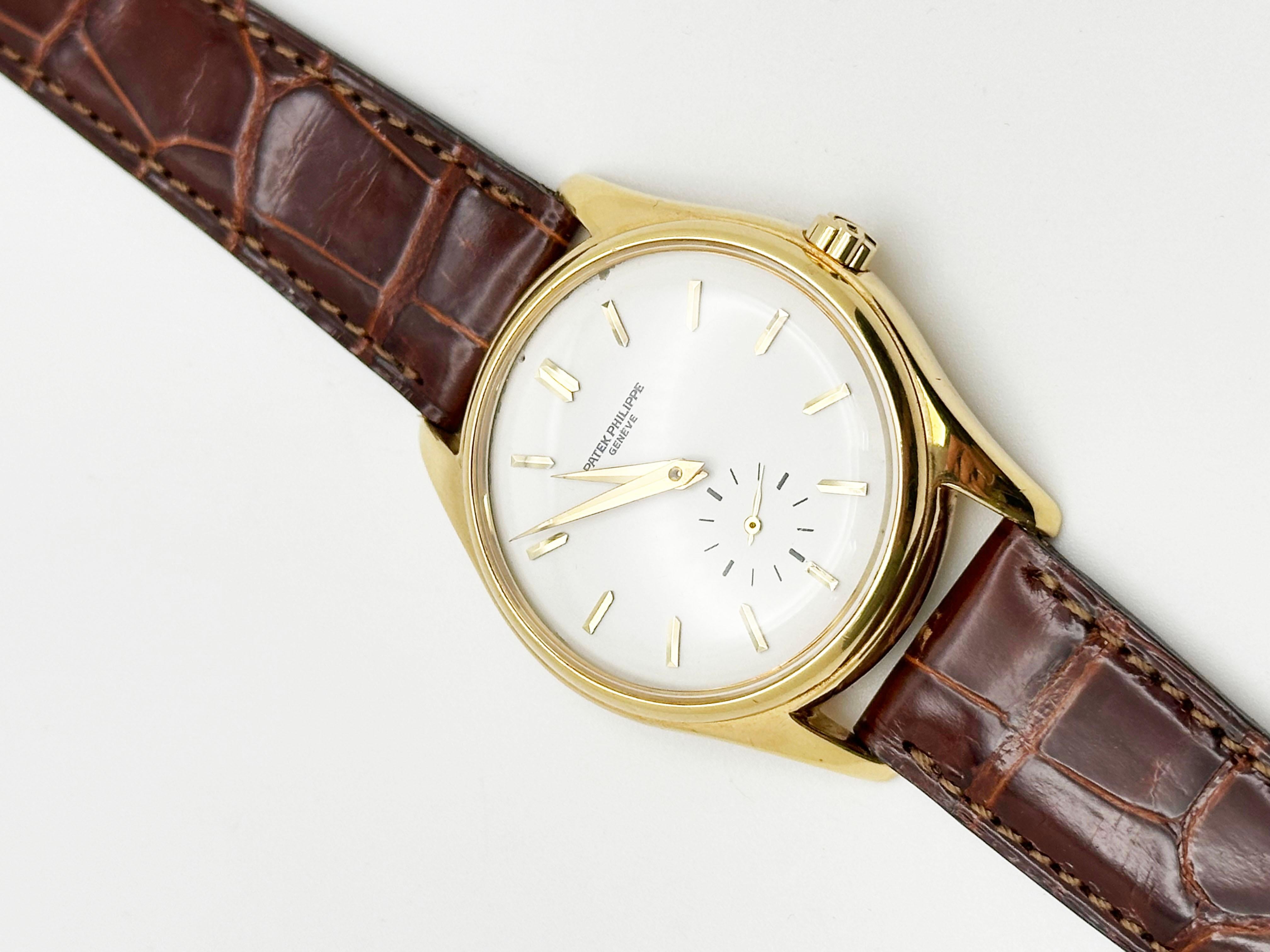 Patek Philippe Calatrava 2526J Automático Oro Amarillo 18K RARO en venta 3