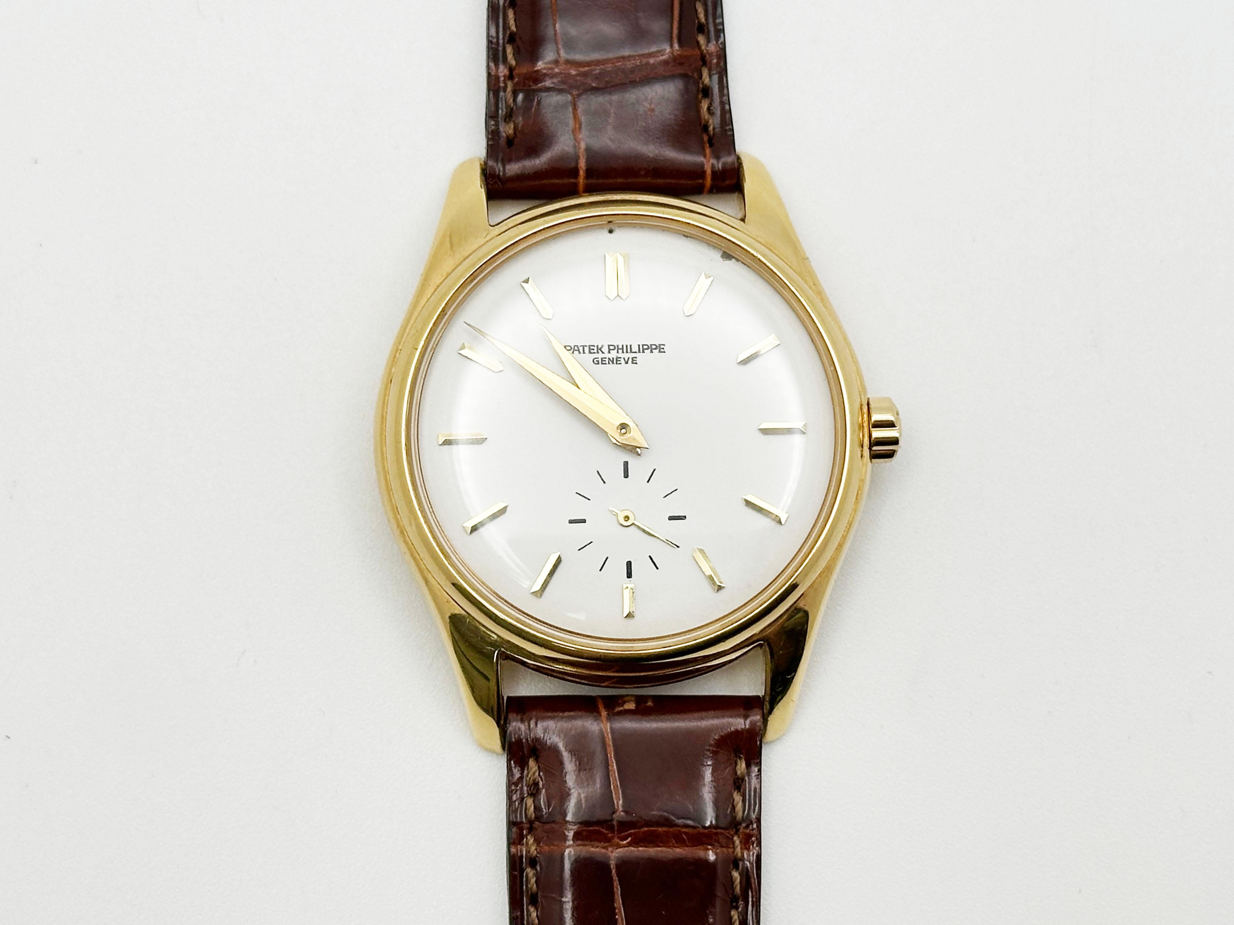Patek Philippe Calatrava 2526J Automático Oro Amarillo 18K RARO en venta 4