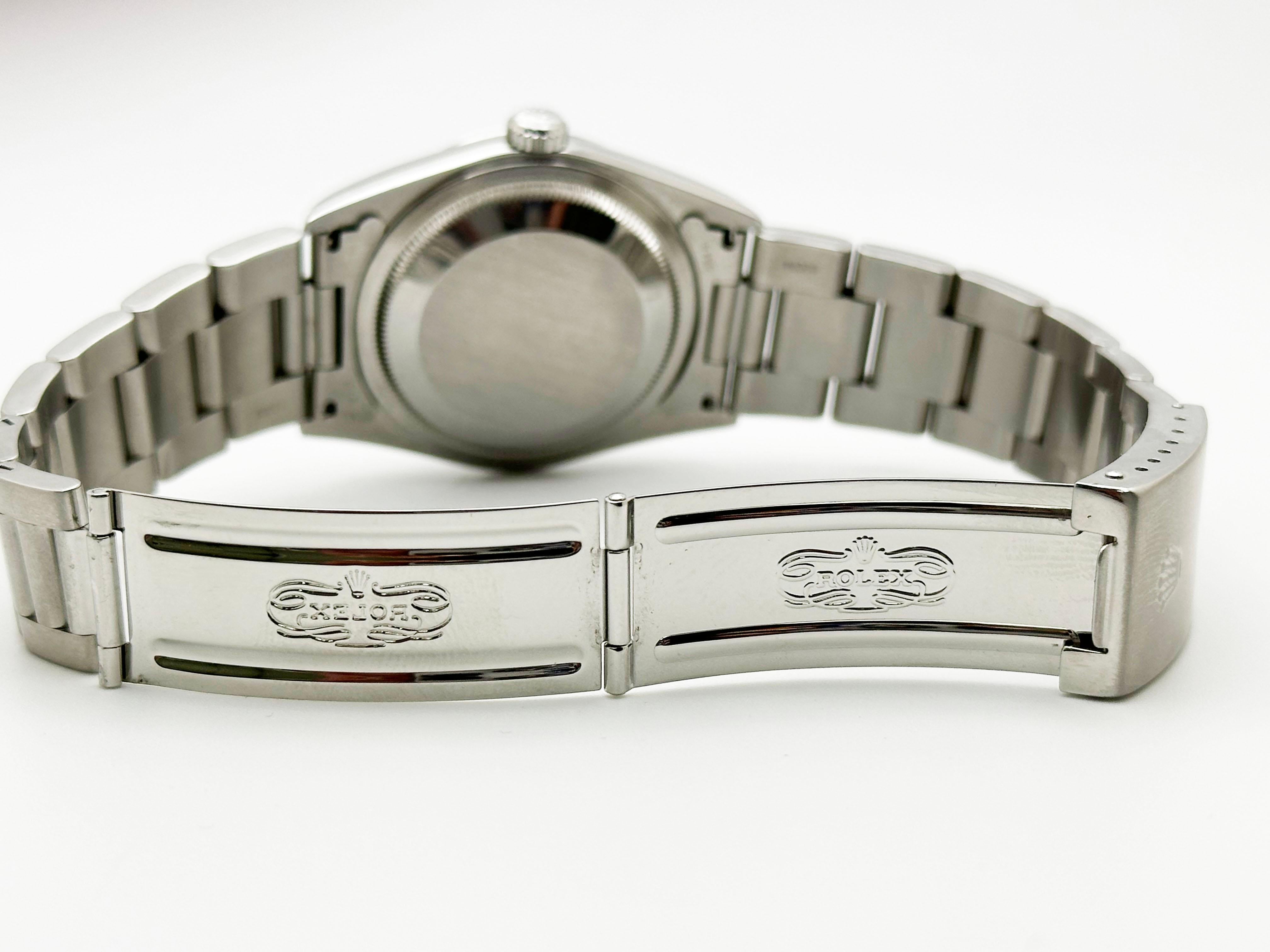 Rolex Datejust 16200 36 mm Quadrante Romano Bianco Acciaio Inox in vendita 2