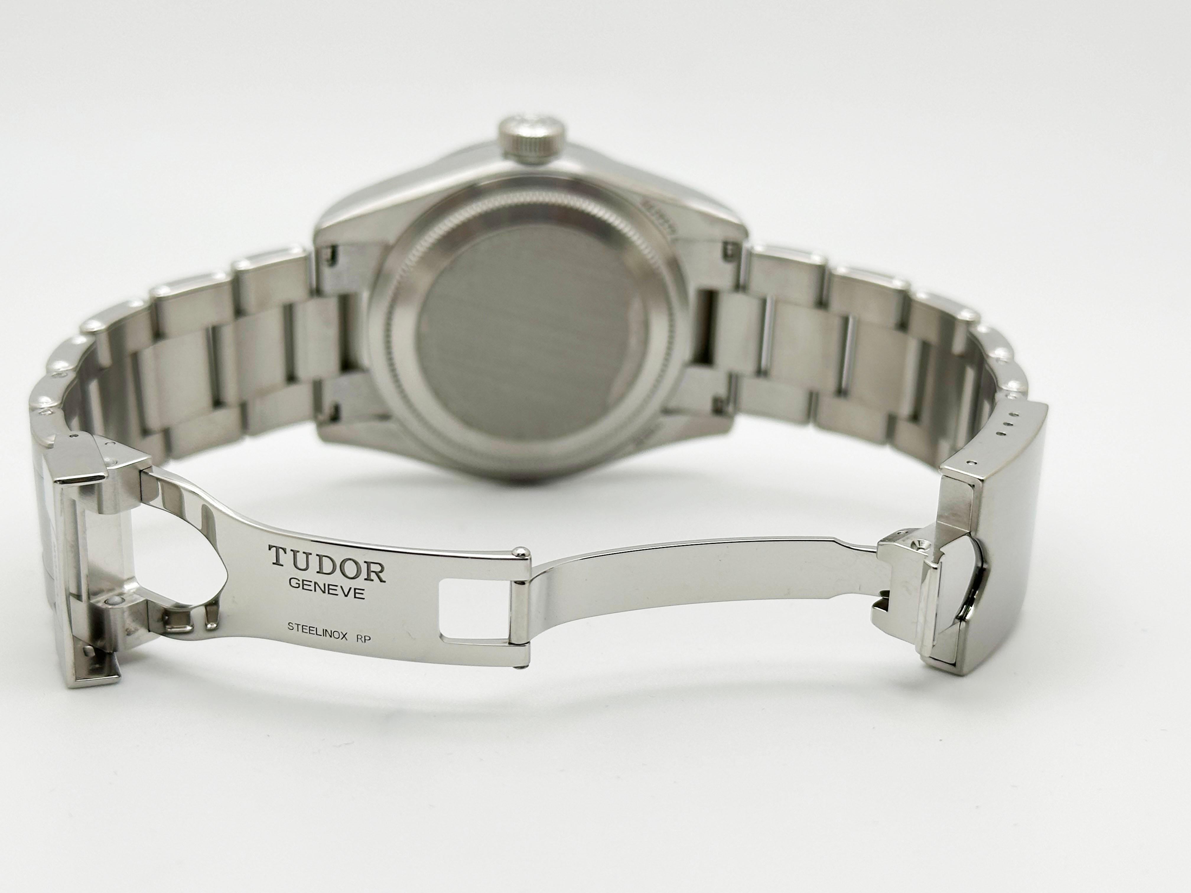 Tudor Black Bay GMT 79830RB 41mm lunetta Pepsi quadrante opalino scatola d'acciaio Steele in vendita 6