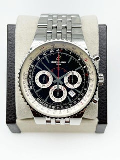 Breitling Montbrillant A23351 Black Dial Stainless Steel Paper 47mm