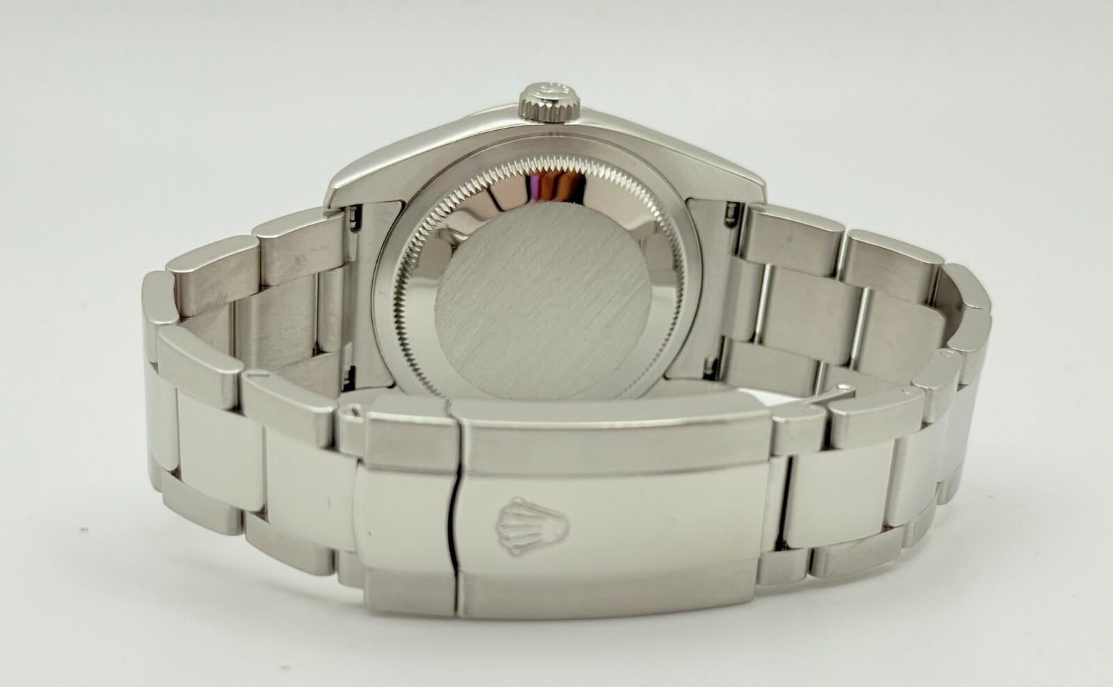 Rolex Datejust Turn-O-Graph 116264 36 mm Quadrante nero Acciaio inossidabile Scatola di carta in vendita 4