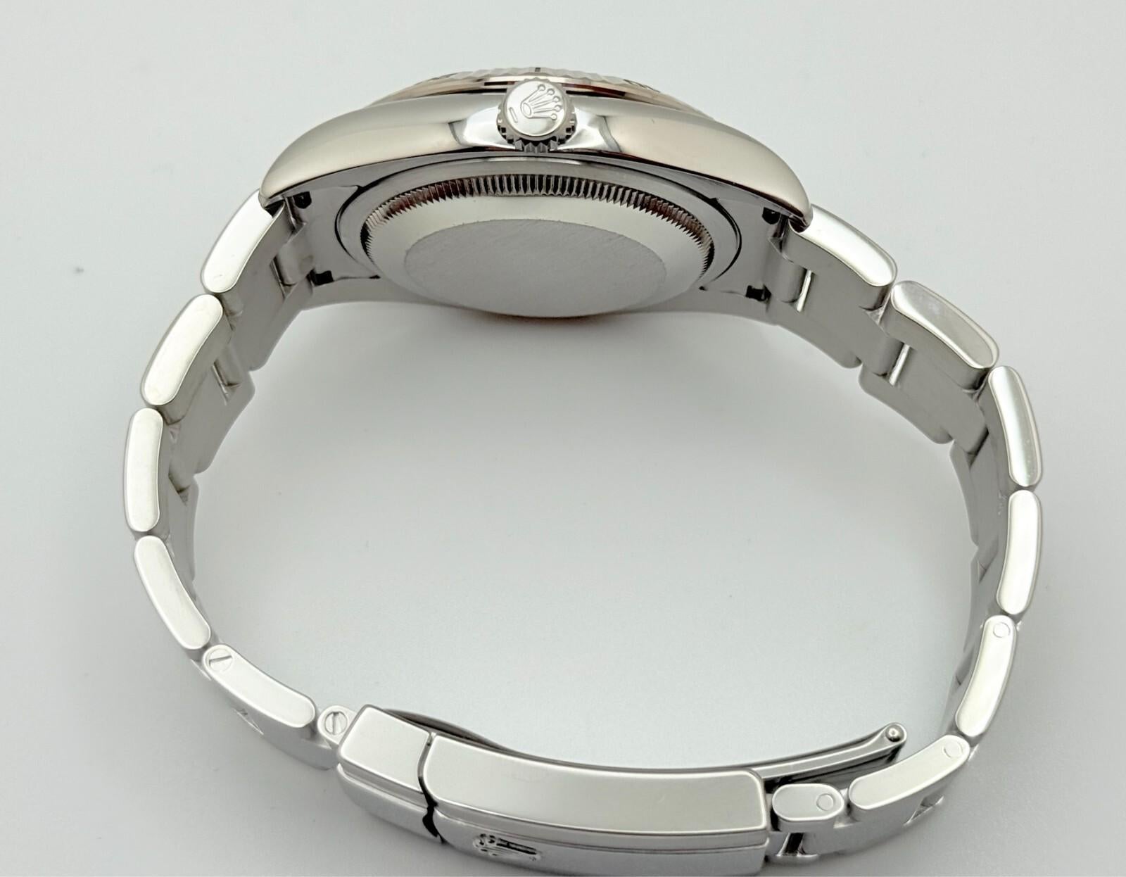 Rolex Datejust Turn-O-Graph 116264 36 mm Quadrante nero Acciaio inossidabile Scatola di carta in vendita 2
