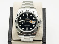 2020 STICKERS Rolex Explorer II 216570 42mm Black Dial Stainless Steel Box Paper
