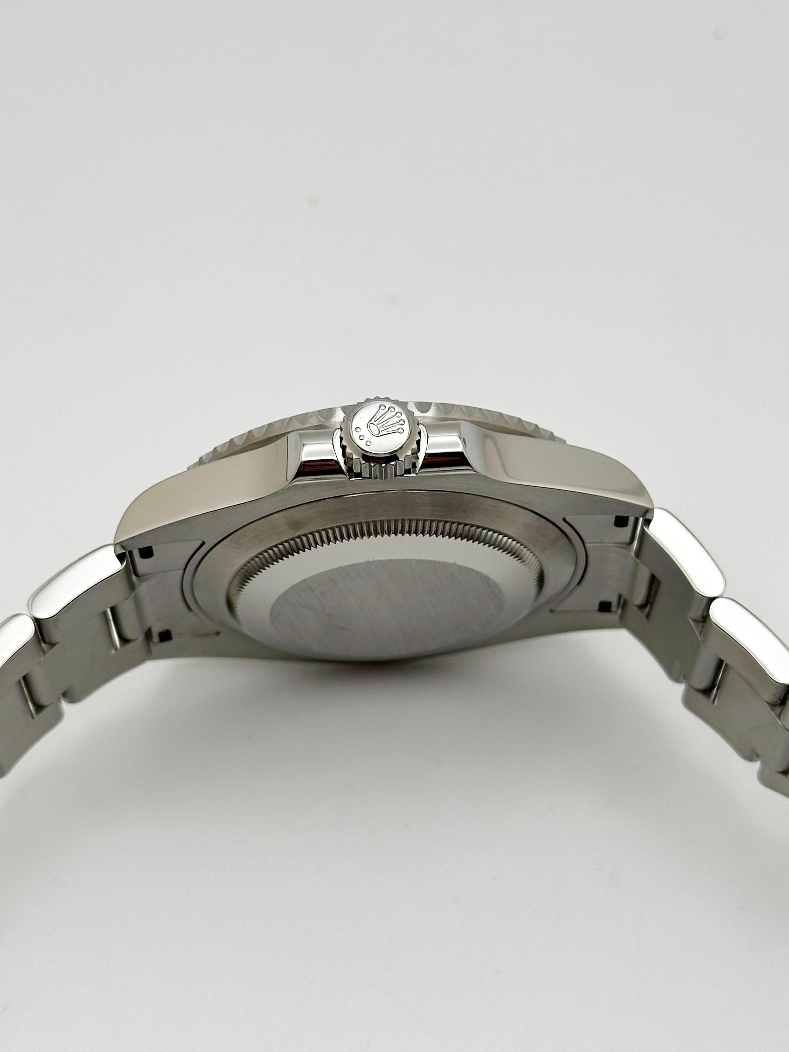 Rolex Submariner No Date 124060 41mm Schwarz Keramik Edelstahl Box Papier im Angebot 2