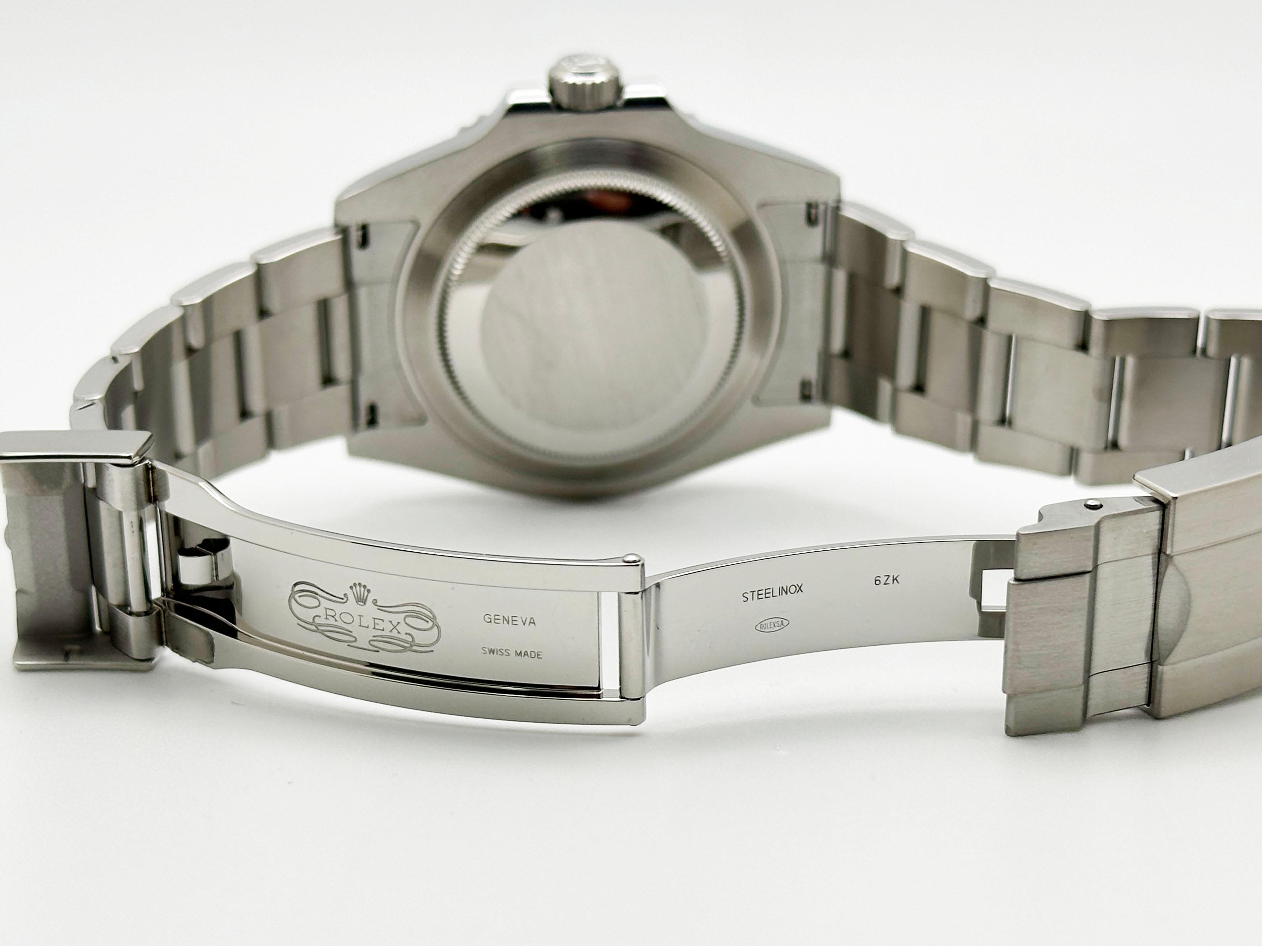 Rolex Submariner No Date 124060 41mm Schwarz Keramik Edelstahl Box Papier im Angebot 1