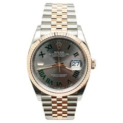 BRAND NEW Rolex Datejust 126231 Wimbledon 18K Rose Gold Steel Box Paper STICKERS