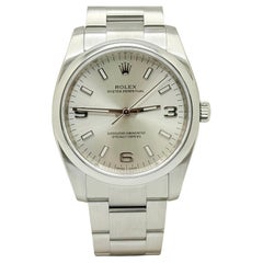 Rolex Oyster Perpetual 114200 34mm Silver Dial Stainless Steel