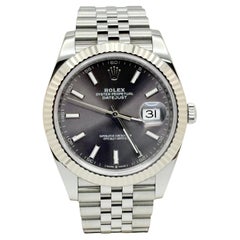 Rolex Datejust 41 126334 Cadran Rhodium Jubilé Acier inoxydable Lunette Or 18K