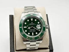 Rolex Submariner HULK 116610LV Boîte papier en acier inoxydable céramique verte 40mm