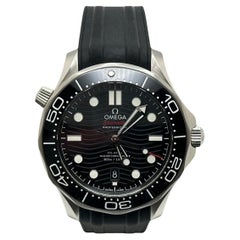 Omega Seamaster Diver 300M 210.32.42.20.01.001 Steel Rubber Strap Paper