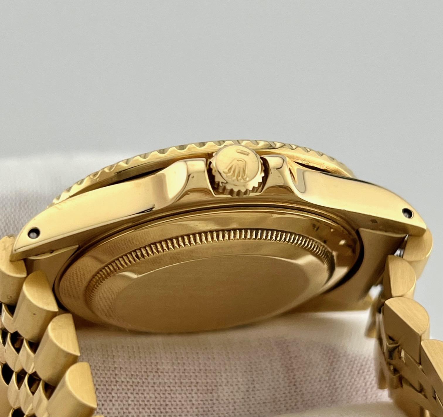 Rolex GMT Master 16758 Quadrante a NIPPIO in oro giallo 18K Fascia Giubileo 40mm in vendita 2