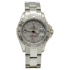 Damen Rolex Yacht-Master 169622 Platin Edelstahl Box Papier