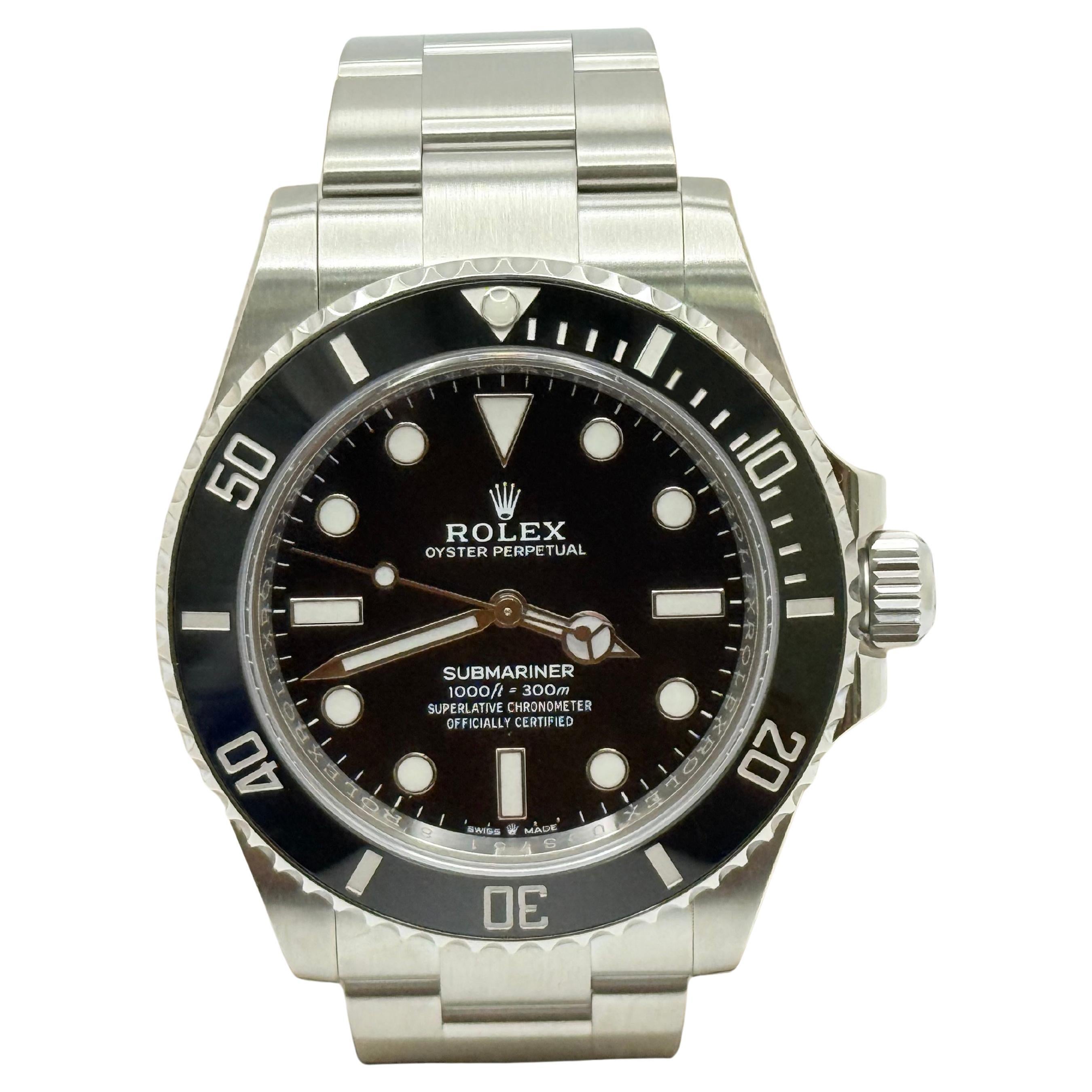 Rolex Submariner 124060 41mm Schwarz Keramik Edelstahl Box Papiere 2022
