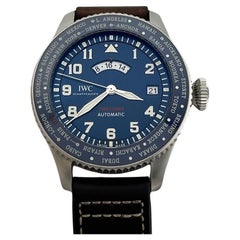 IWC Pilot Timezoner Le Petit Prince IW395503 46mm Blue Dial Steel Box Paper