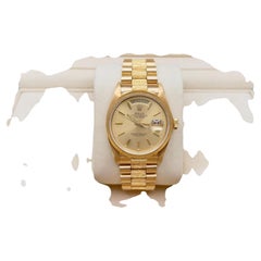 Rolex Day Date President Bark Finish 18078 36mm Champagne Dial 18k Yellow Gold